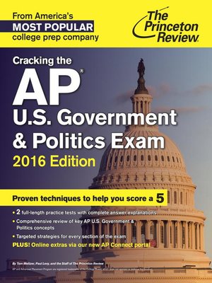cover image of Cracking the AP U.S. Government & Politics Exam, 2016 Edition